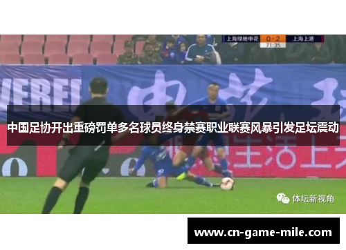 中国足协开出重磅罚单多名球员终身禁赛职业联赛风暴引发足坛震动